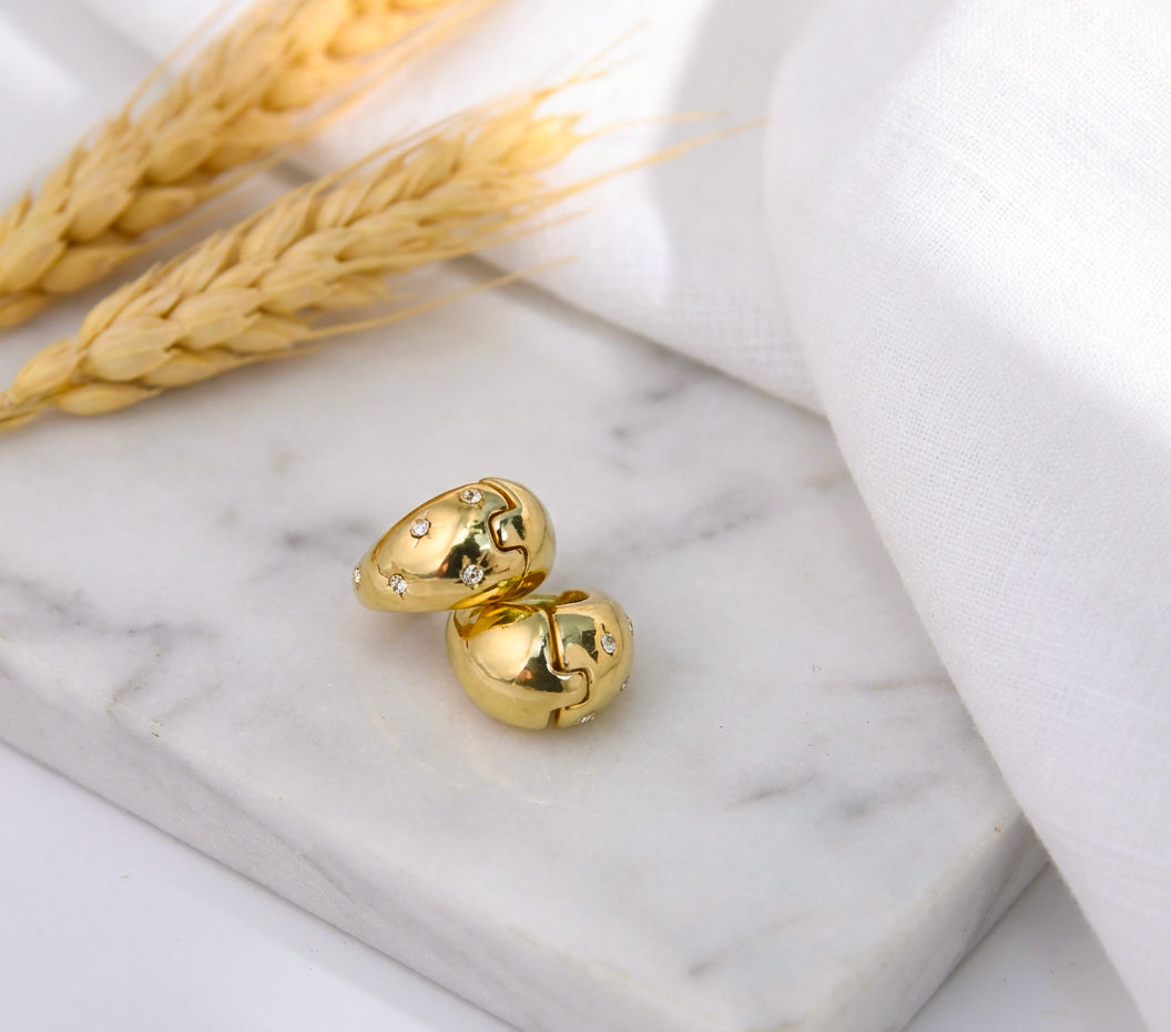 Golden Glimmer Star Hoop Earrings