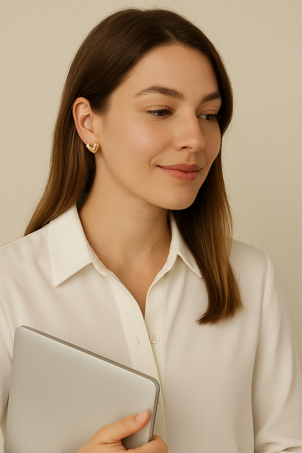 Minimal Gold Heart Stud Earrings – Everyday Lightweight Jewelry for Women | Elegant & Timeless Look