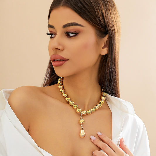 Golden Bead Necklace