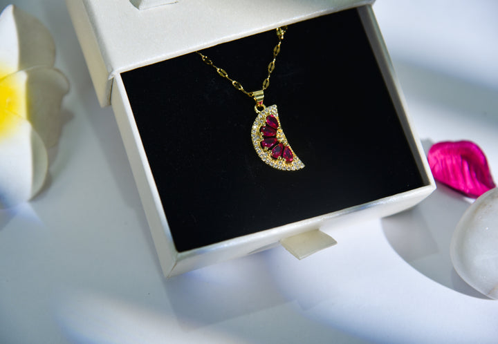 Ruby Melon Pendant