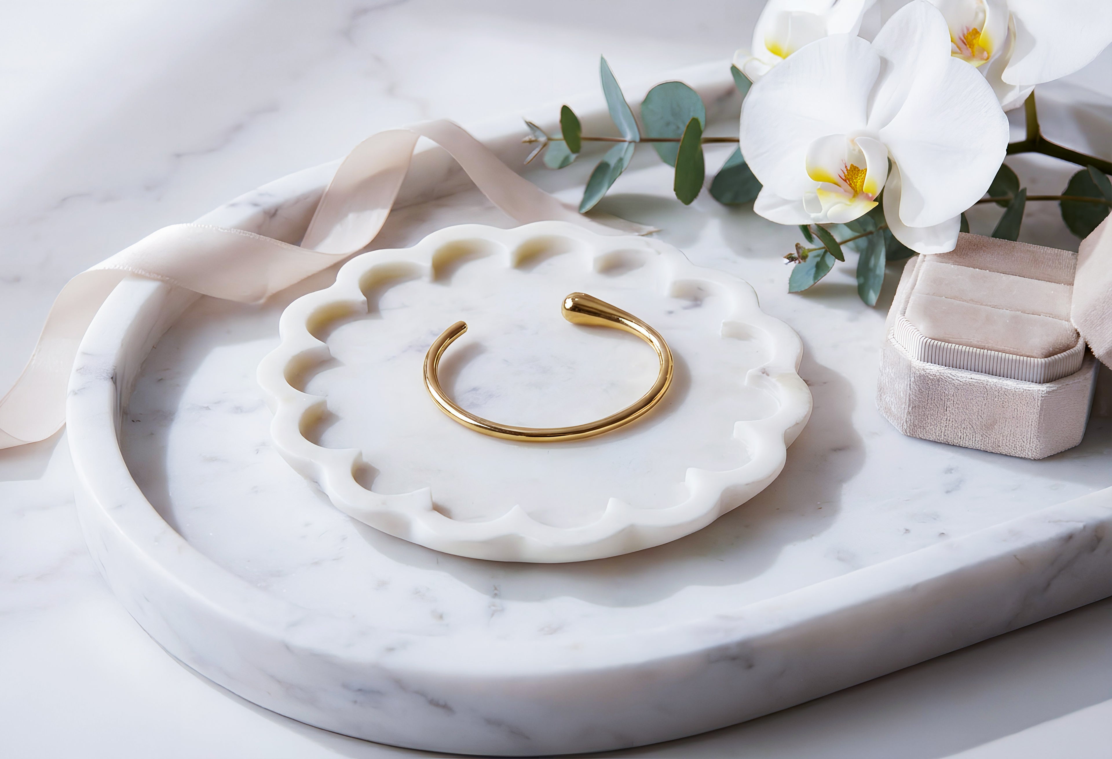Gold Open Cuff Bracelet