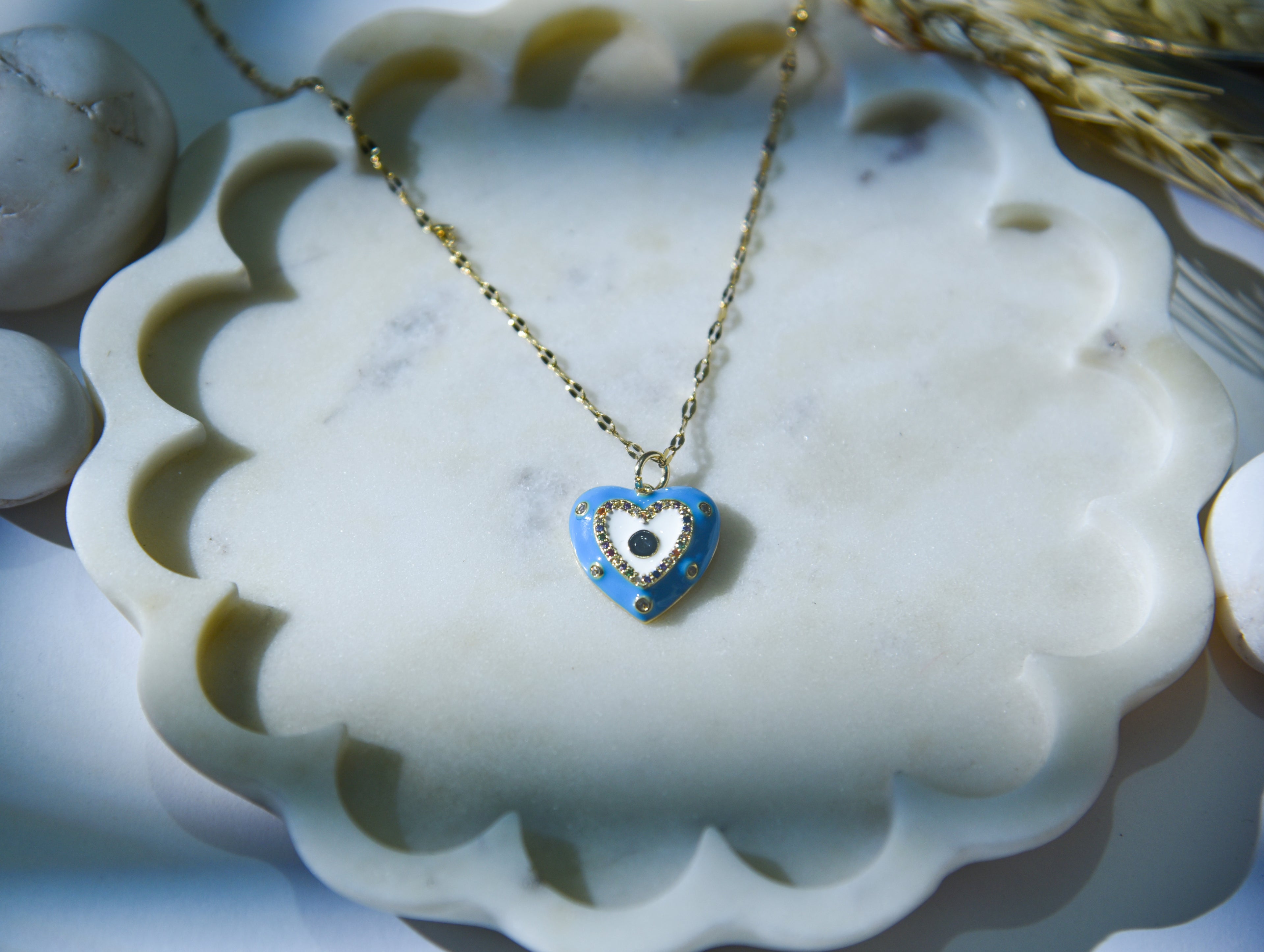 Sleek Evil Eye Pendant